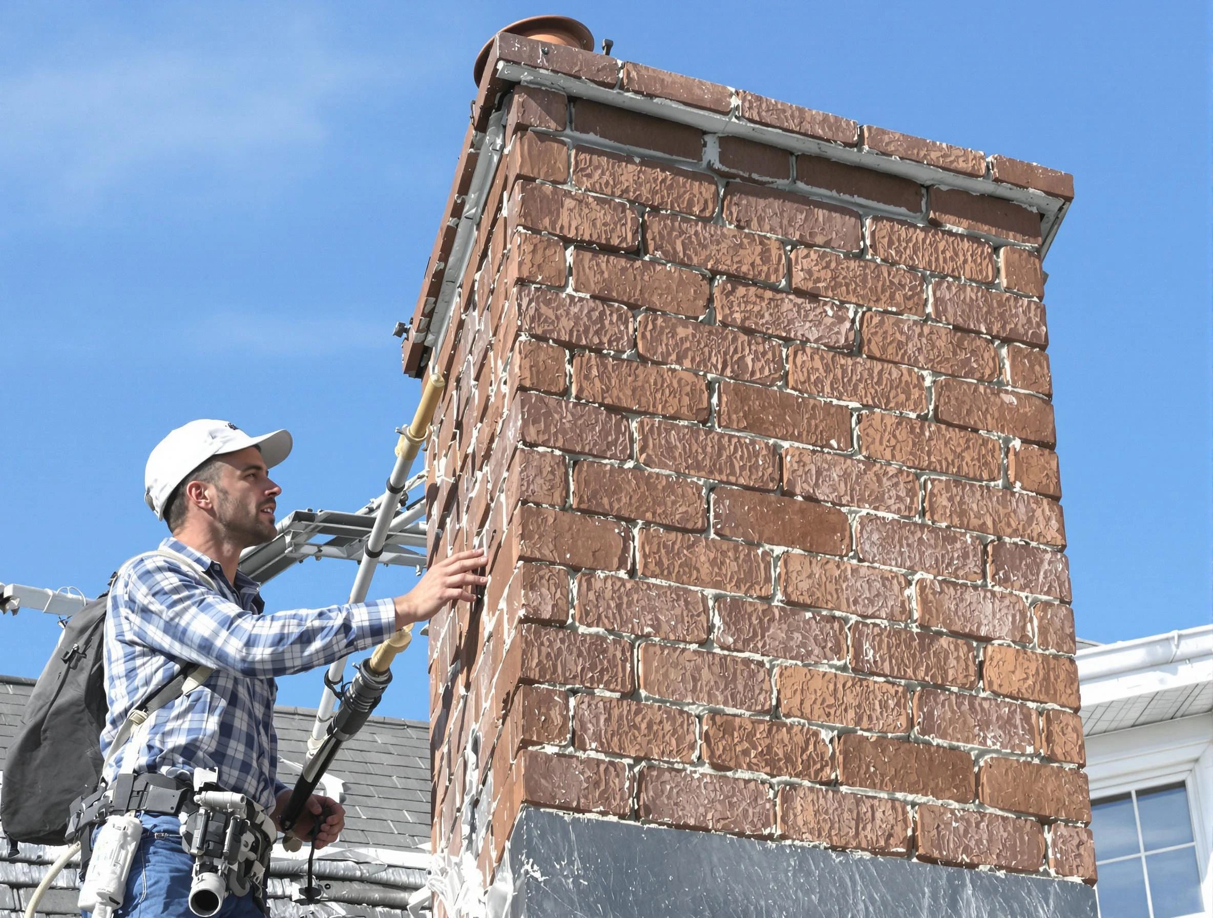 Brickwork for a chimney rebuild by Littleton Chimney Sweep in Littleton, CO