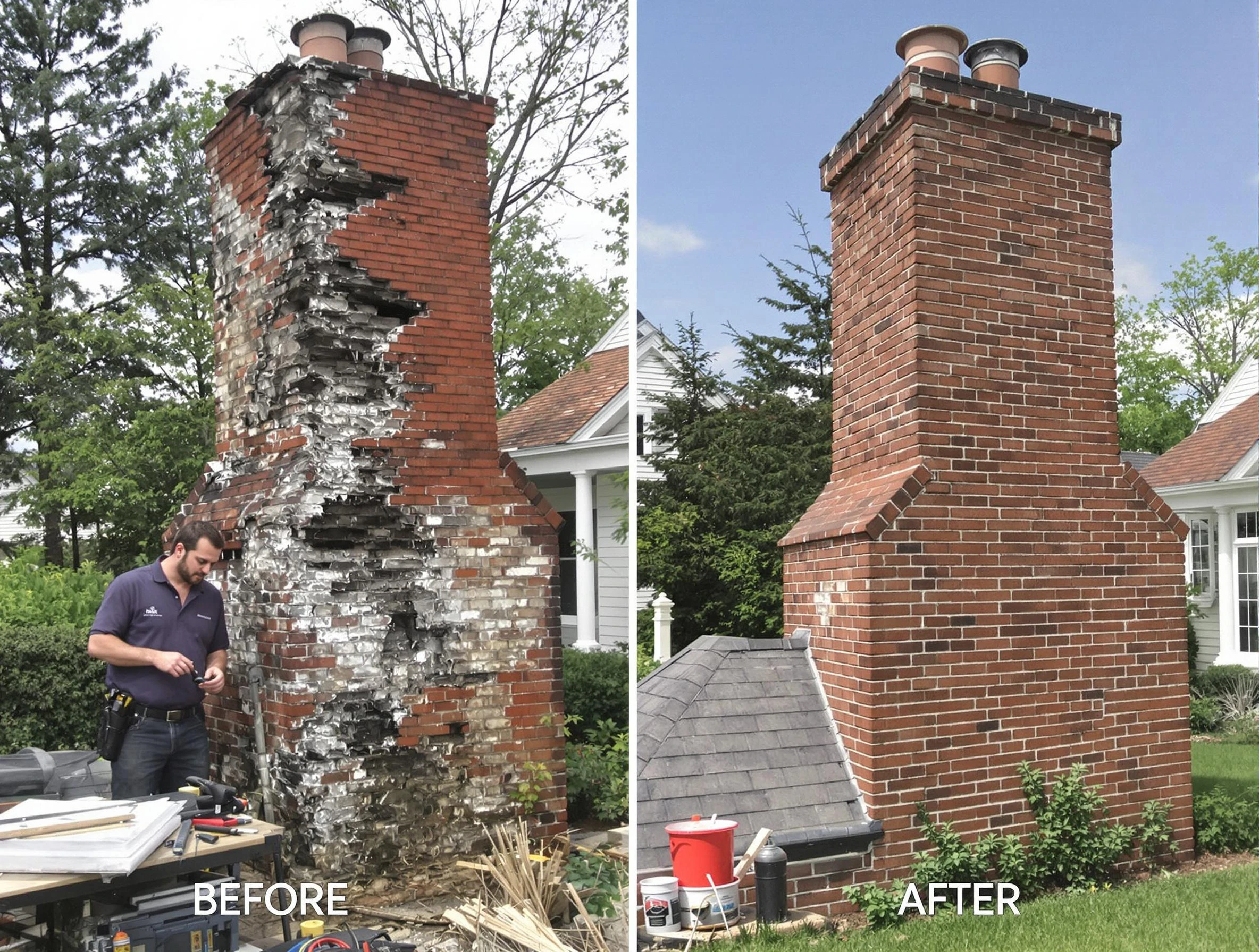 Littleton Chimney Sweep performing a full chimney restoration in Littleton, CO