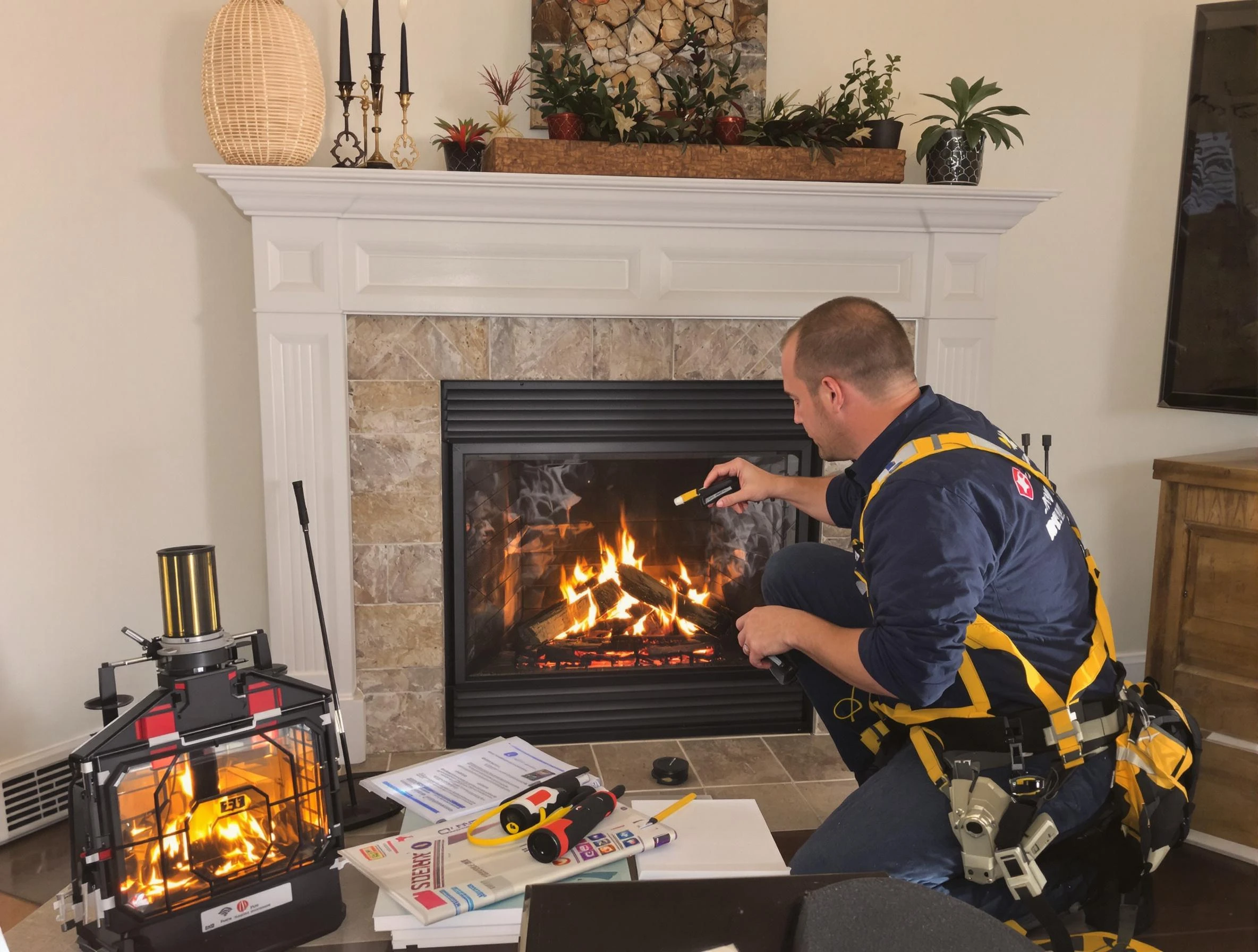 Safety-focused fireplace inspection by Littleton Chimney Sweep in Littleton, CO